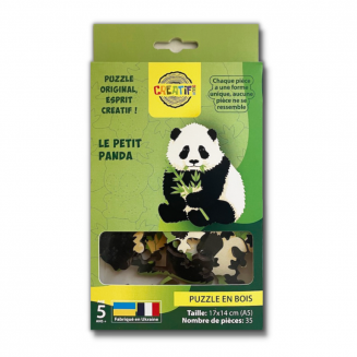 Le Petit Panda Puzzle en bois