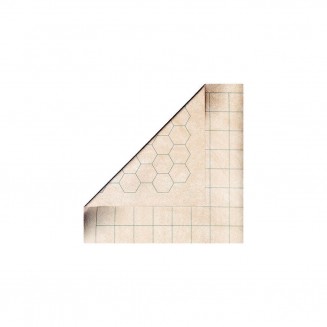 Battlemat reversible (carré - hexagone) - 60 cm x 66 cm