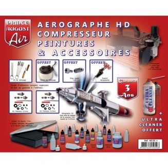 Air Ultimate Aérographe HD Compresseur Peintures Accessoires + UC01