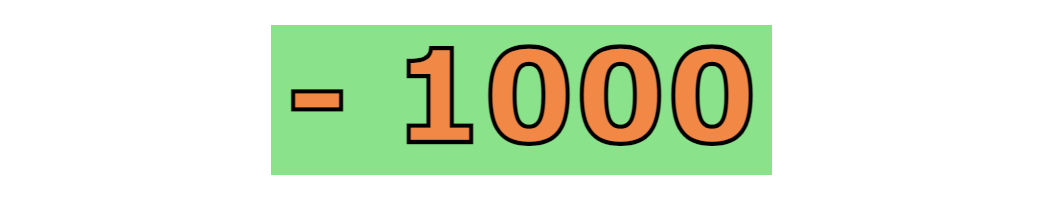 - 1000